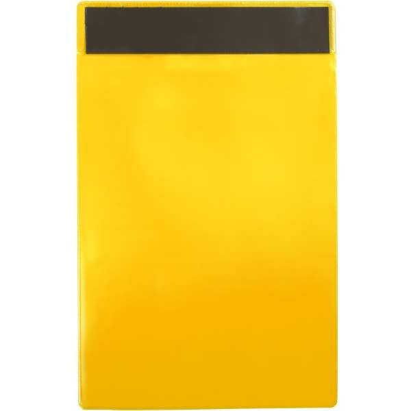 Kennzeichnungshülle A4 gelb magnetisch PVC VE=10 Stück
