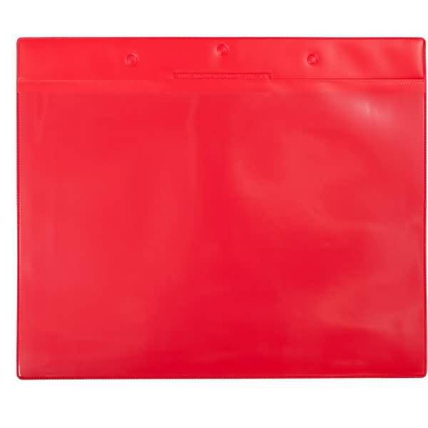 Kennzeichnungshülle A4 quer rot magnetisch PVC VE=10 Stück