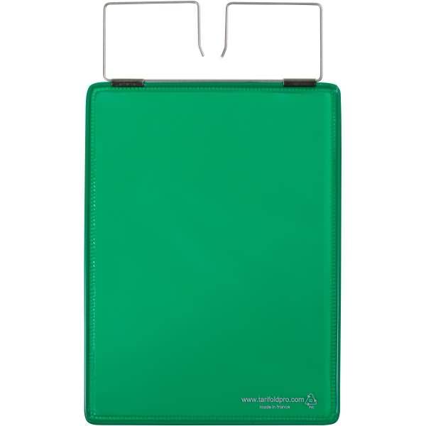 Kennzeichnungshülle A5 grün PVC mit Haltedraht VE=10 Stück