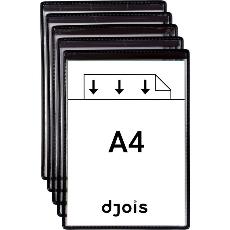 djois by tarifold Magnet-Sichttafel, DIN A4, schwarz