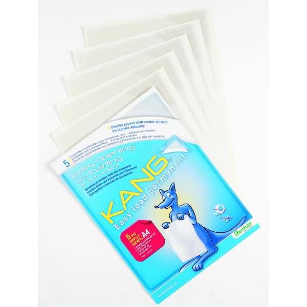 Sichtmappe Kang easy load A4 selbstklebend mit Magnetverschluss 5 Stück