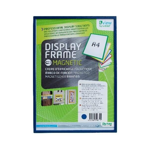 Inforahmen A4 magnetisch Kunststoff 1 Stück blau