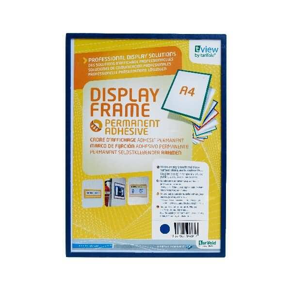 Inforahmen A4 selbstklebend Kunststoff 1 Stück blau