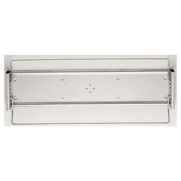 Sichttafel-Wandelement A4 leer Edelstahl.