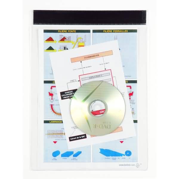 Sichtmappe XL 30,5x24,6cm magnetisch transparent 5 Stück