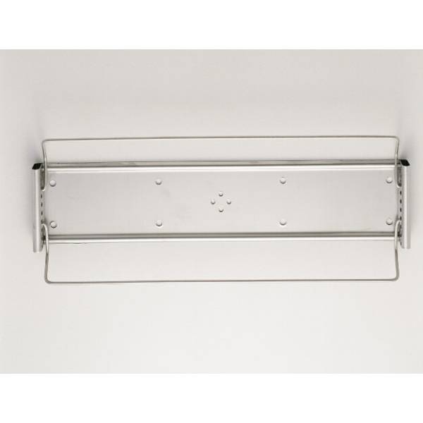 Sichttafel-Wandsystem A4 Edelstahl mit 10 Dry Pocket A4 rot