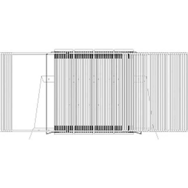 Sichttafelständer A3 grau Metall mit 40 Sichttafeln grau
