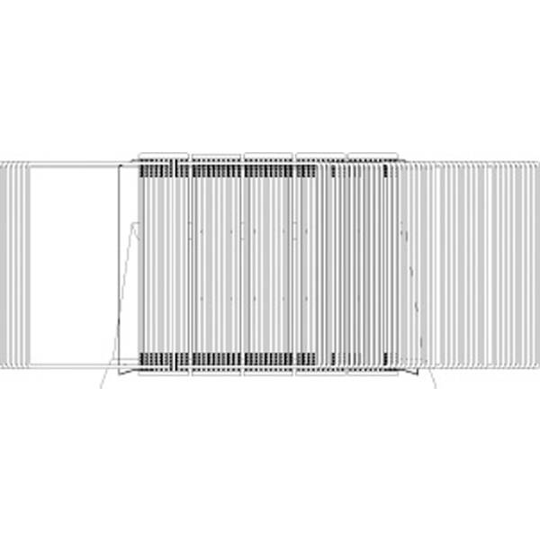 Sichttafelständer A3 grau Metall mit 50 Sichttafeln grau