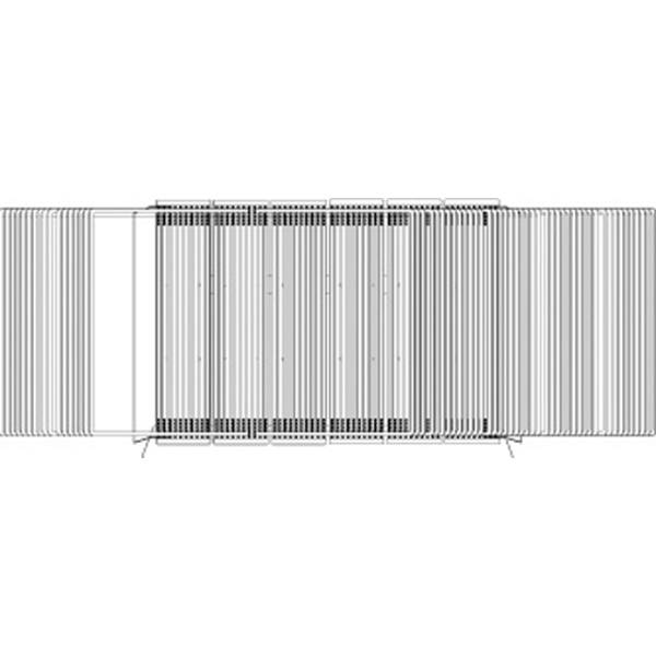Sichttafelständer A4 grau Metall mit 60 Sichttafeln weiß