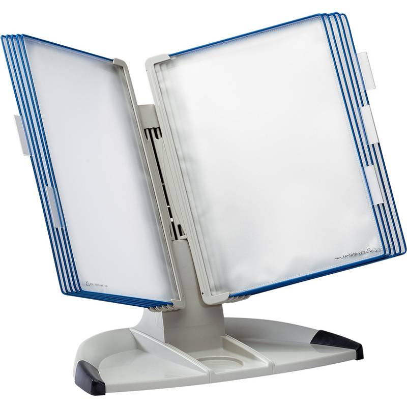 djois by tarifold Tischständer "Design", lichtgrau/blau