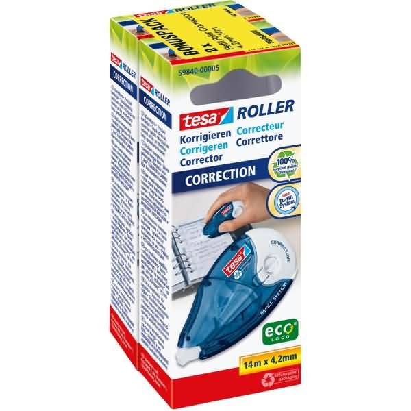 Korrekturroller ecoLogo 4,2mmx14m 2 Stück