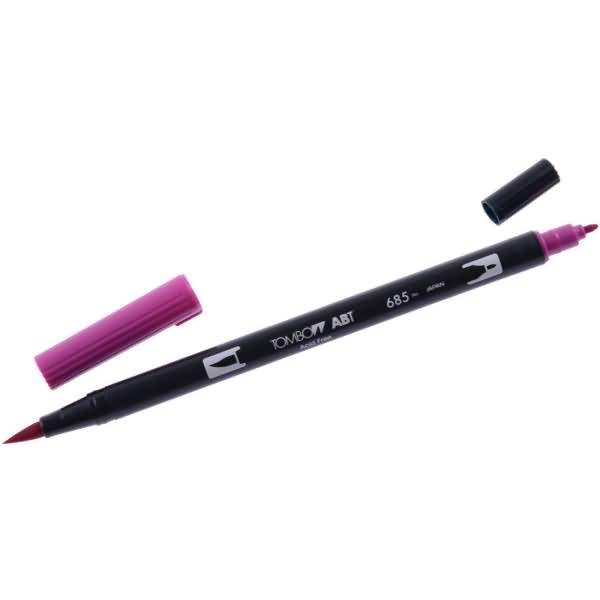 Dual-Fasermaler ABT mit Rundspitze/Pinselspitze deep magenta