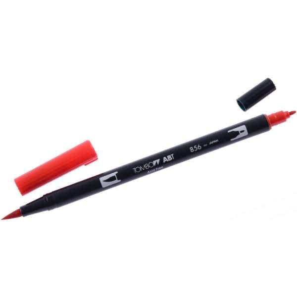 Dual-Fasermaler ABT mit Rundspitze/Pinselspitze chinise red