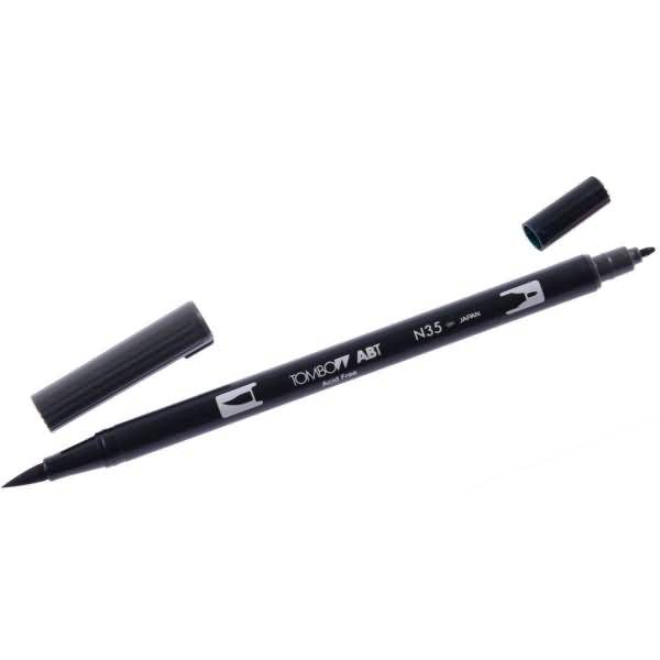 Dual-Fasermaler ABT mit Rundspitze/Pinselspitze cool grey 12