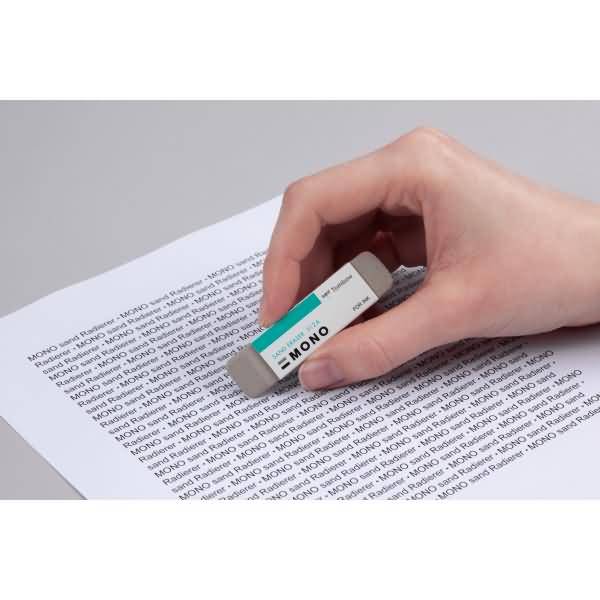 Radierer Mono sand Naturkautschuk grau