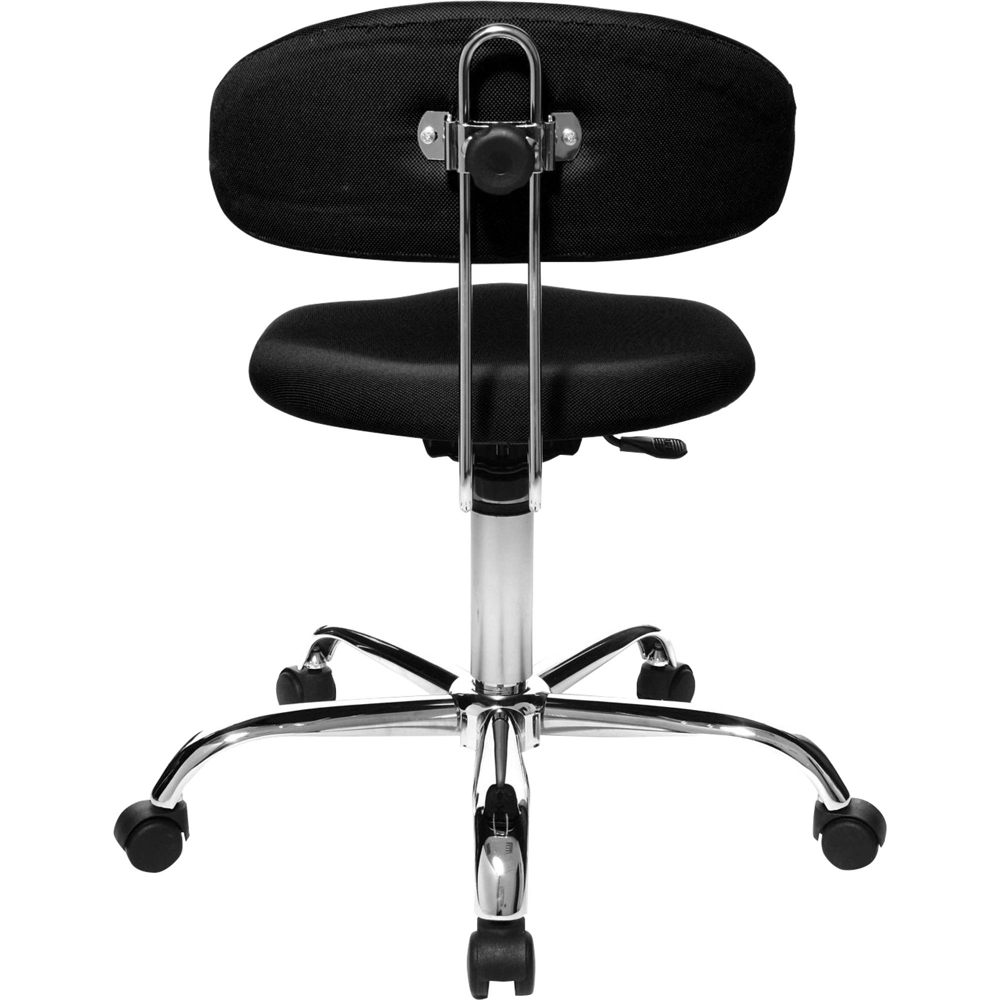 TOPSTAR Drehhocker Sitness 40 ST290W50 mit Lehne Bezug schwarz