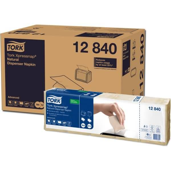 Spenderservietten Xpressnap (N4-System) 21,3x33cm 1-lagig natur VE=8x5x225 Stück