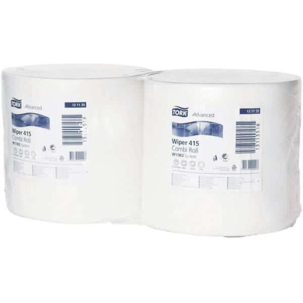 Wischtücher Advanced 415 1-lagig 24,5x40cm/460m weiß VE=2 Rollen