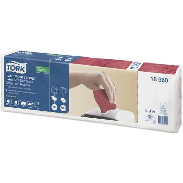 Spenderservietten Xpressnap Extra (N4-System) 16,5x21,3cm 2-lagig bordeaux VE=8x5x200 Stück