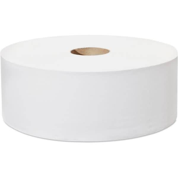 Toilettenpapier Universal Jumbo Rolle 1-lagig 9,5cmx650m weiß VE=6 Rollen