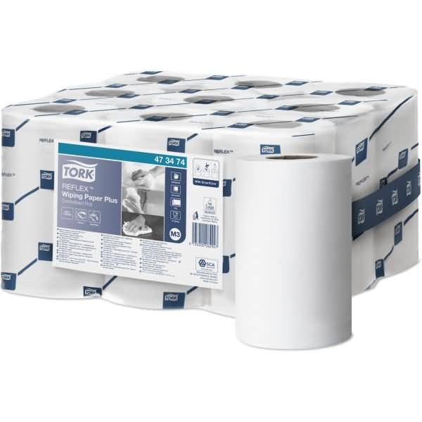 Papierwischtuch Reflex Advanced 19,4x33,5cm 2-lagig weiß VE=9 Rollen