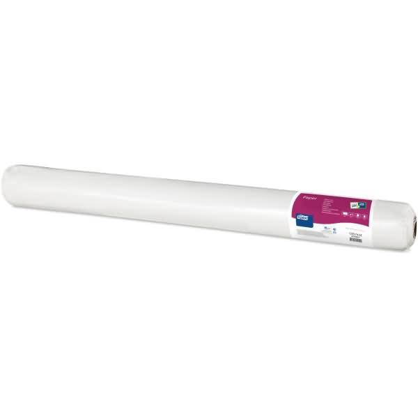 Damasttischtuch 120cm x 50m weiß