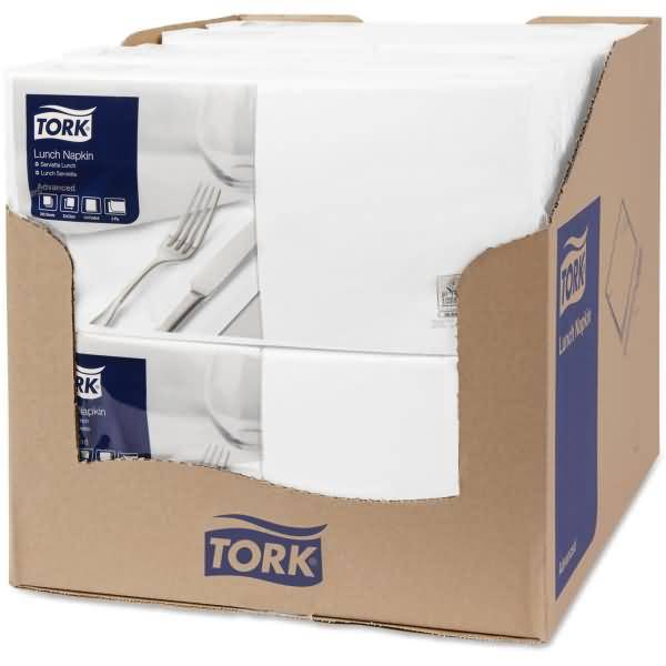 Lunchservietten Advanced 33x33cm 1/4 Falz 2-lagig weiß VE=200 Stück