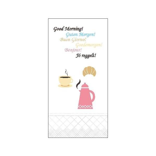 Lunchservietten Advanced 33x33cm 1/8 Falz 2-lagig Guten Morgen VE=200 Stück