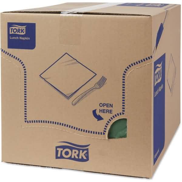 Lunchservietten Advanced 33x33cm 1/4 Falz 3-lagig dunkelgrün VE=150 Stück