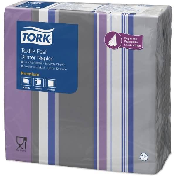 Dinnerservietten Premium Textile Feel 39x39cm 1/4 Falz 1-lagig Industrial Milano VE=50 Stück