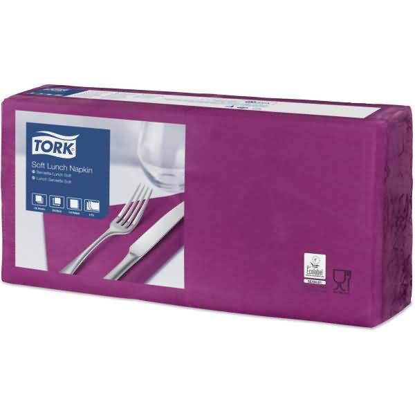 Lunchservietten Advanced 33x33cm 1/4 Falz 3-lagig violett VE=150 Stück