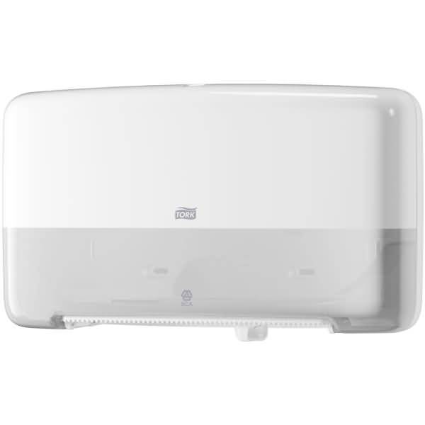 Doppelrollenspender elevation Mini Jumbo Rolle (T2-System) Kunststoff weiß