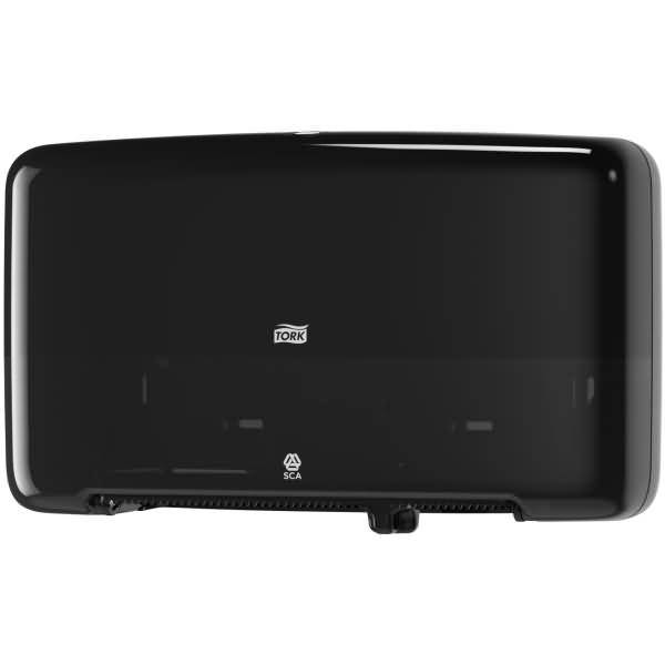 Doppelrollenspender elevation Mini Jumbo Rolle (T2-System) Kunststoff schwarz