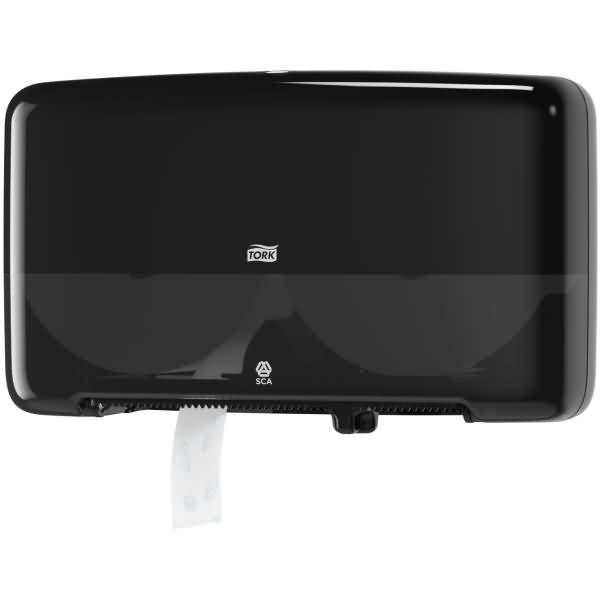 Doppelrollenspender elevation Mini Jumbo Rolle (T2-System) Kunststoff schwarz