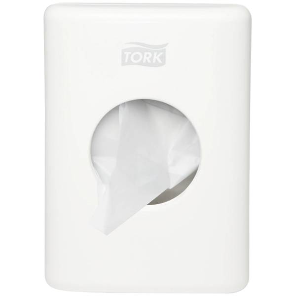 Tork B5 Hygienebeutel-Spender Weiß Ideal um eine hygienische Abfallentsorgung zu ermöglichen Weiß