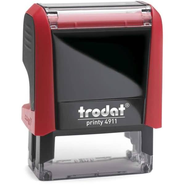 Textstempel mit Gutschein Trodat 4911 4-zeilig rot