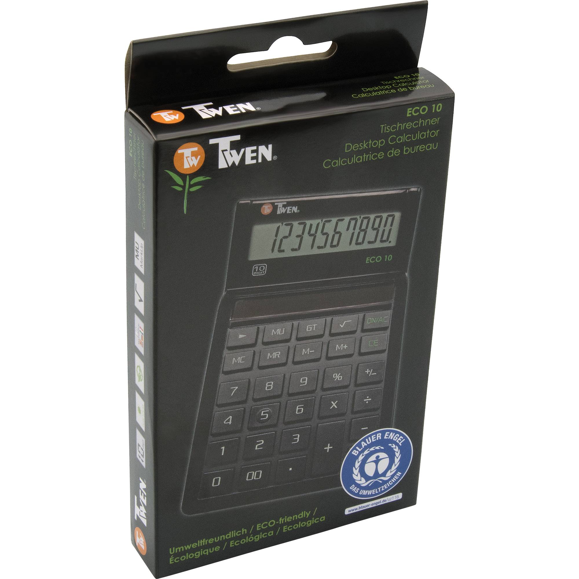 TWEN Taschenrechner ECO 10 Solar 10st RC