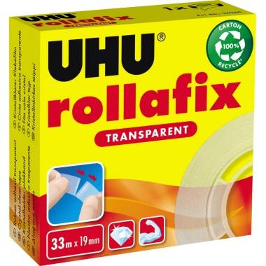 UHU Klebefilm rollafix 36265 19mmx33m transparent