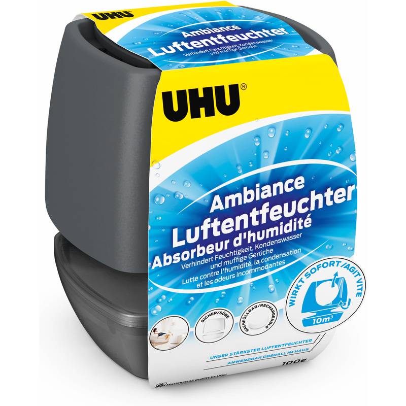 UHU Luftentfeuchter Ambiance, 100 g, anthrazit