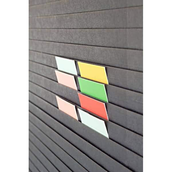 Stecktafel Planrecord B440xH320xT22mm schwarz