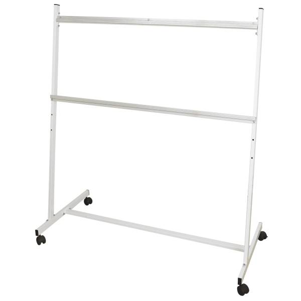 Tafelständer für Kartentafeln 840mm breit weiß incl. Tafelbefestigung fahrbar