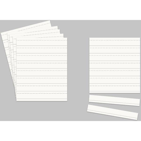 Einsteckkarten Planrecord A4 hoch B210xH297mm VE= 5 Bogen a 8 Streifen weiß