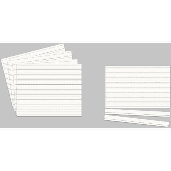 Einsteckkarten Planrecord A3 quer B420xH297mm VE= 5 Bogen a 8 Streifen weiß