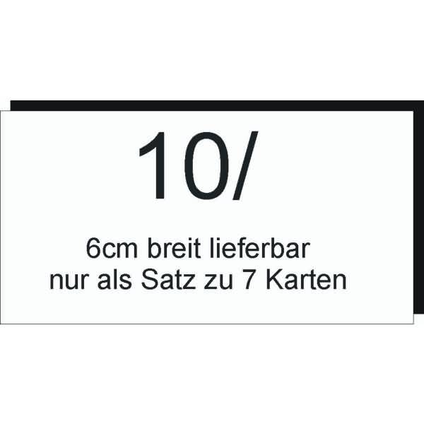 1-53 Wochenzahlen 4mm Strichabstand B212xH32mm 1xpro Streifen,VE=6 Streifen