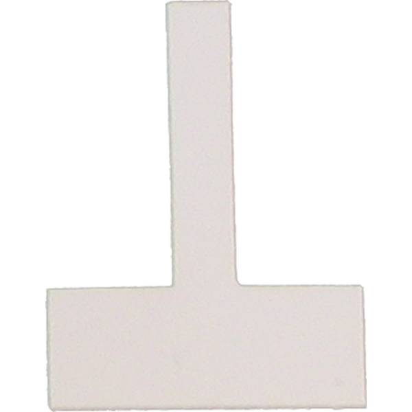 Signale T-Form nicht transparent B24xH32mm VE=50 Stück weiß