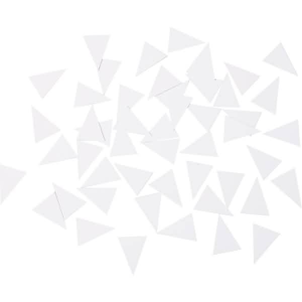 Signale Dreieck-Form nicht transparent B24xH32mm VE=50 Stück weiß