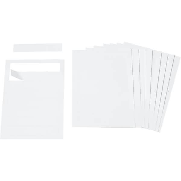 Etiketten für Beschriftungsprofil 72mm weiß VE=10 Blatt a 4 Streifen perforiert