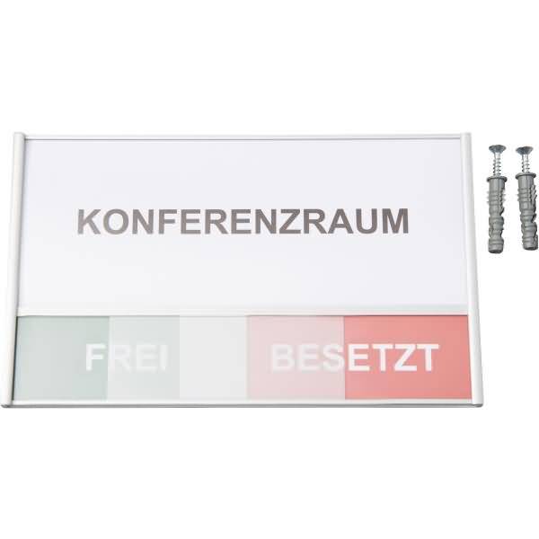 Konferenzraumschild Serie silver BxH180x108mm Aluminium eloxiert