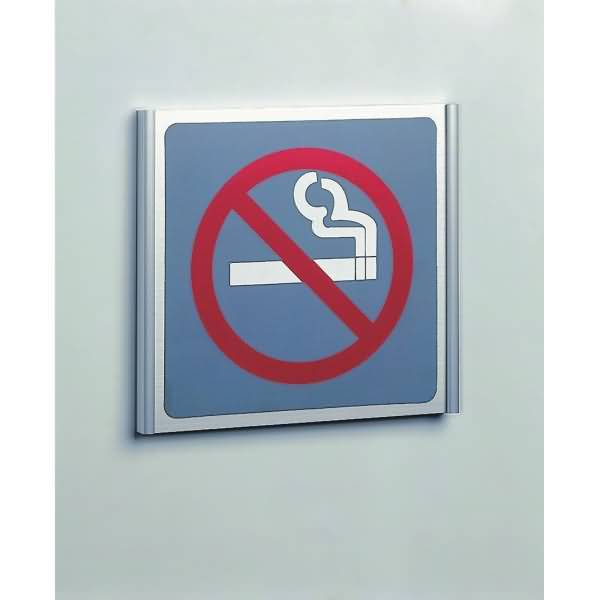 Piktogramm Serie silver flache Montage BxH 115x108mm Nichtraucher
