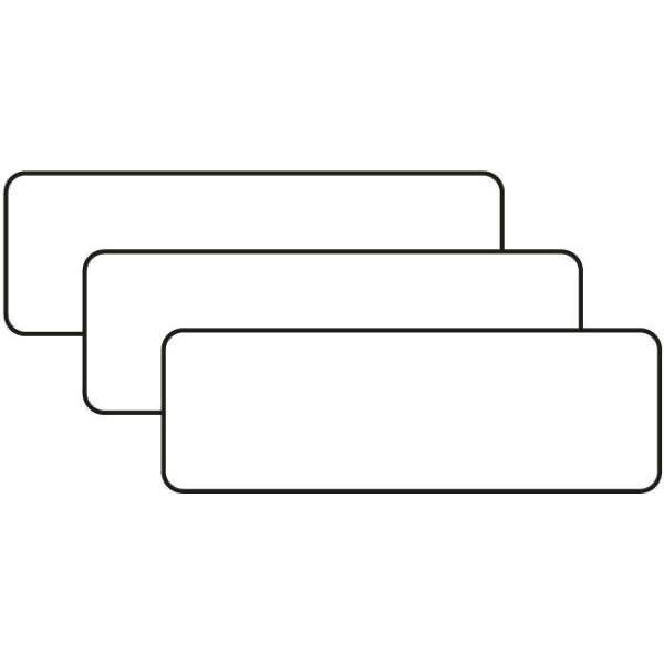 Etiketten 40x13mm weiß selbstklebend VE=84 Stück